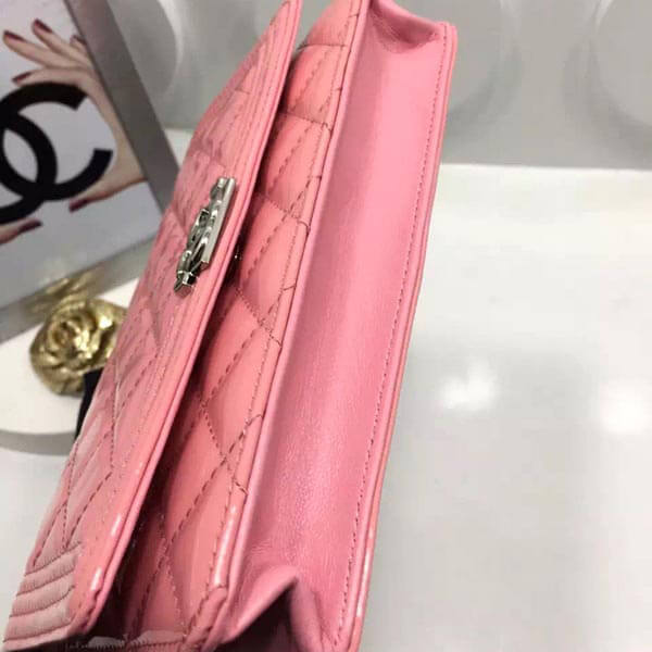 シャネルスーパーコピー シャネル チェーンウォレットBAG パールピンク 2017新作